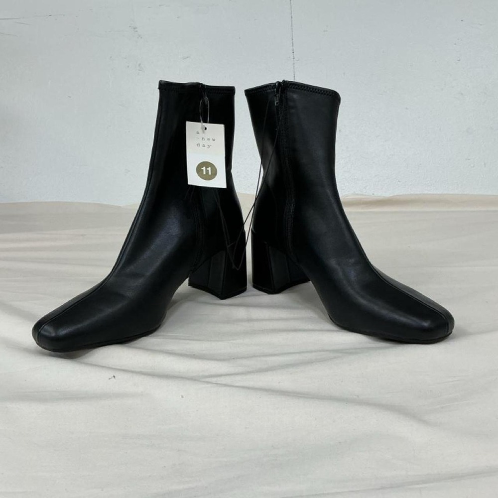 A New Day Black Ankle Boots | Women's Size 11 | NWT